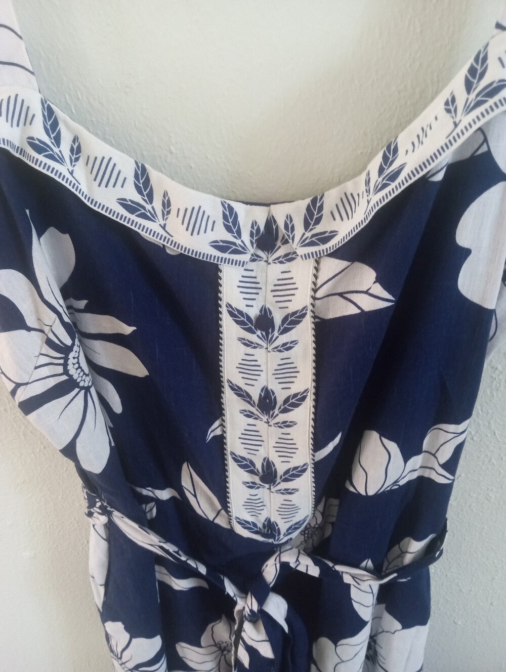 DRAPER JAMES Tie Waist Tropical Print Sun Dress | XXL - Picture 4 of 9